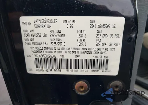 2006 Jeep Liberty Sport from USA, damaged, VIN 1J4GL48K56W226389